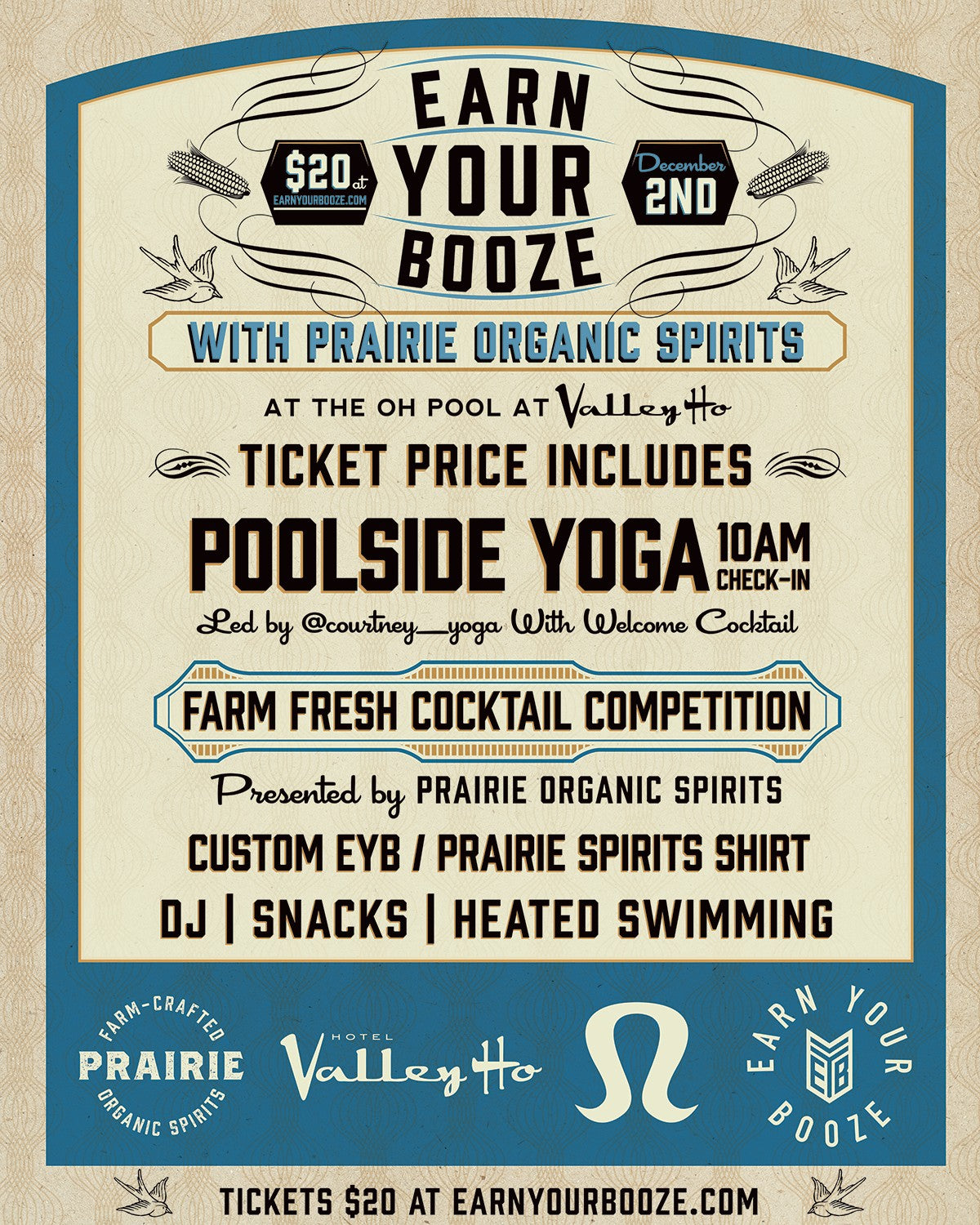 EARN YOUR VODKA | Valley Ho | Prairie Organic Spirits | December 2ndEarn Your Booze
