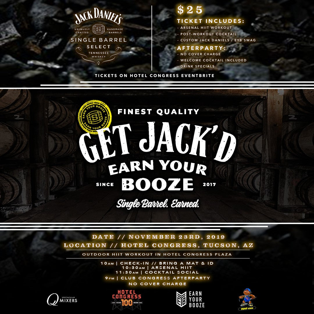 NOV 23rd | Get Jack'd w/ Jack Daniel's SIngle Barrel & EYB | TUCSON | EARN YOUR WHISKEYEarn Your Booze