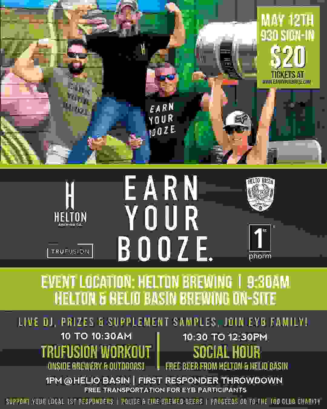 EARN YOUR IPA | EARN YOUR BOOZE | Helton Brewing Co w/ TruFusion (MAY 12 2018)Earn Your Booze