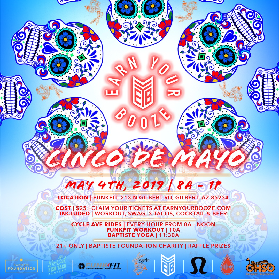 EARN YOUR TACOS | EARN YOUR BOOZE | FUNKFIT | CINCO DE MAYOEarn Your Booze