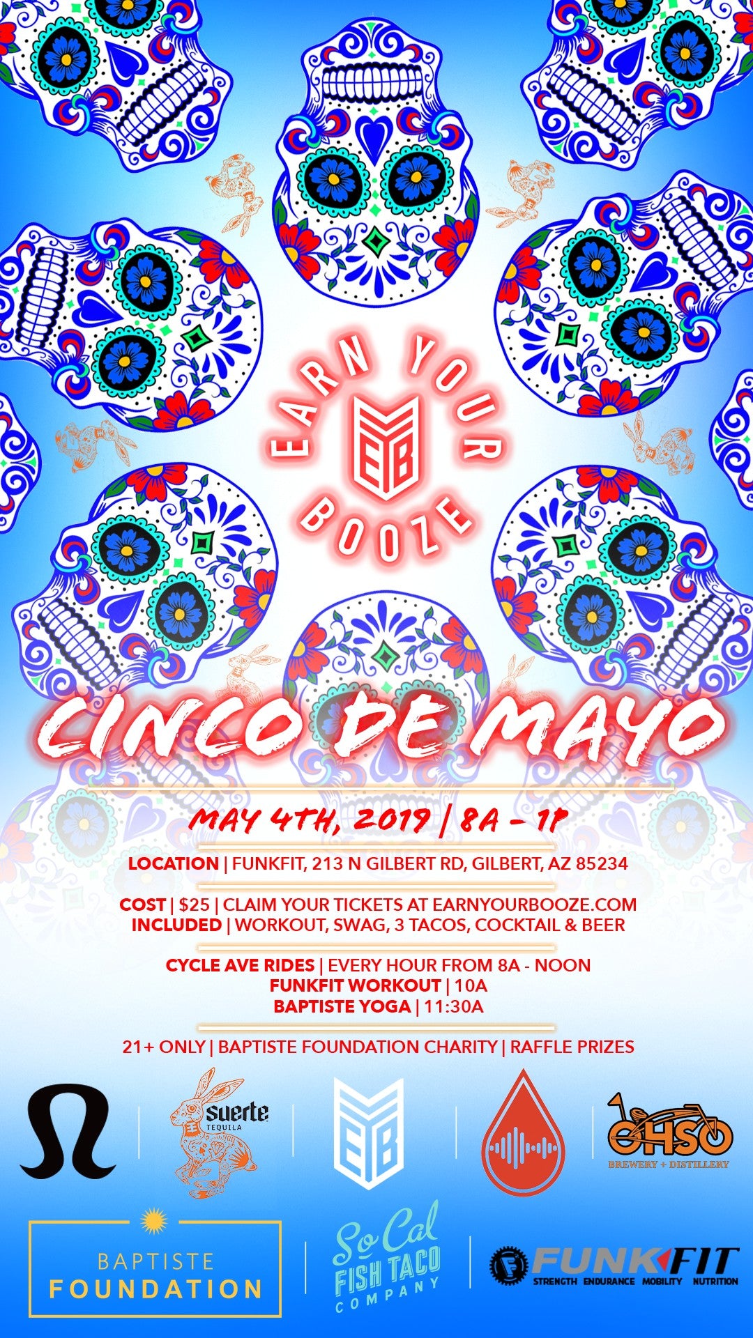 EARN YOUR TACOS | EARN YOUR BOOZE | FUNKFIT | CINCO DE MAYOEarn Your Booze