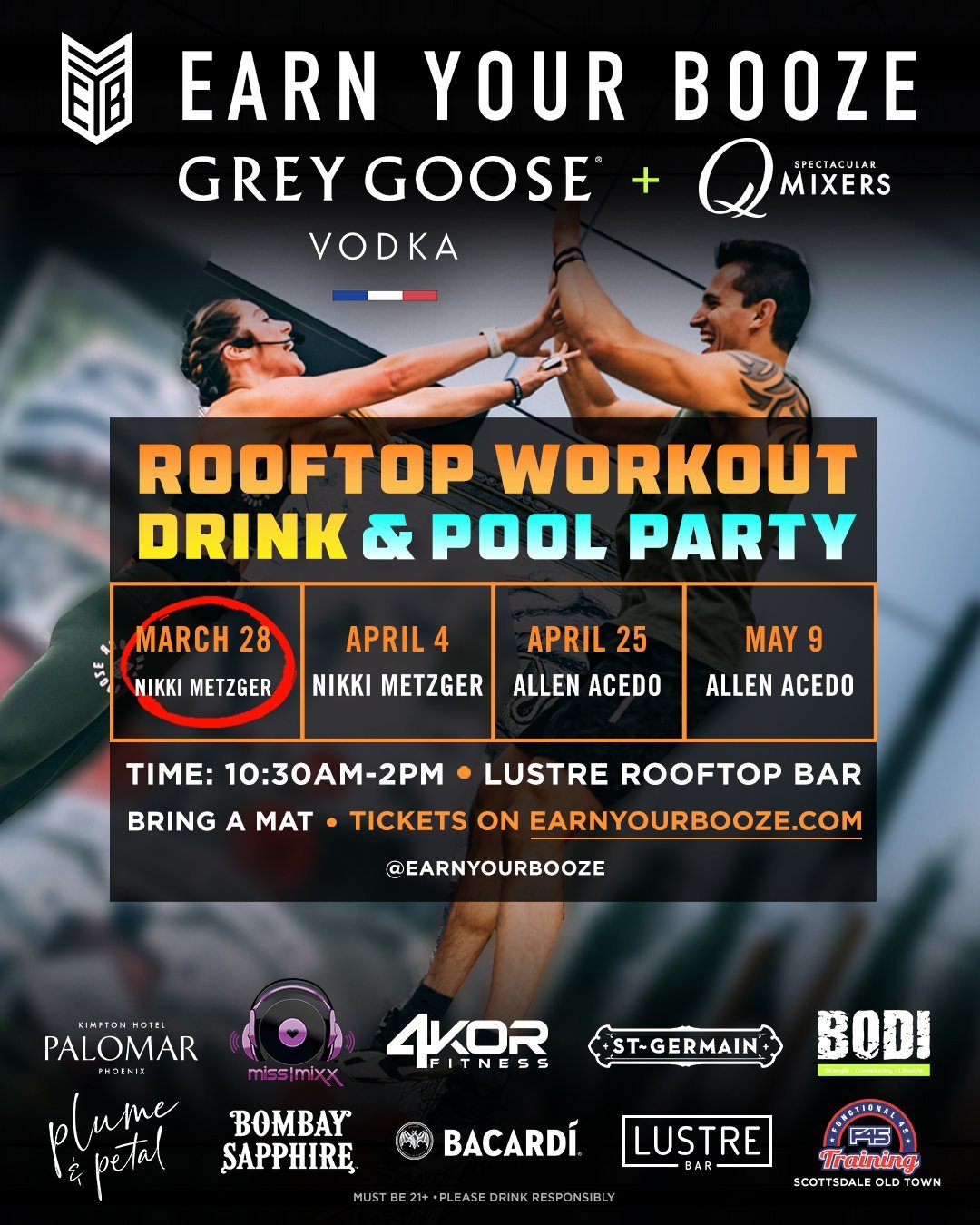 #EarnYourGoose at Lustre Rooftop Bar | 4-Part SeriesEarn Your Booze