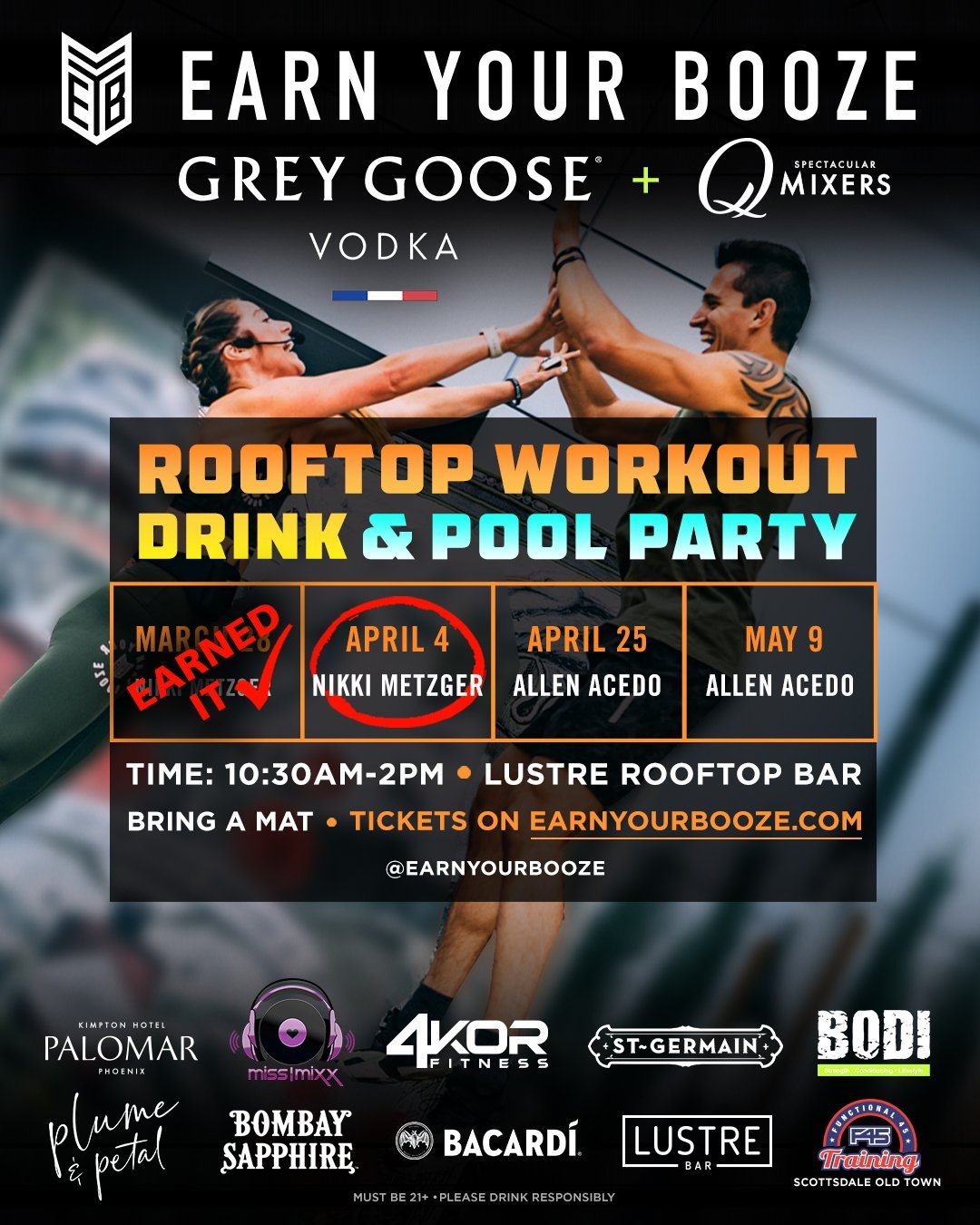 #EarnYourGoose at Lustre Rooftop Bar | 4-Part SeriesEarn Your Booze