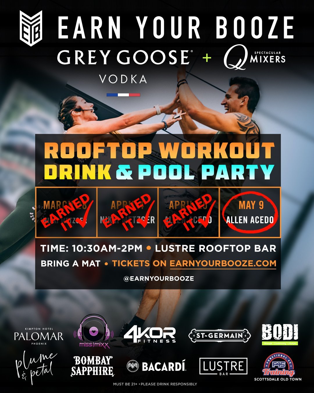 #EarnYourGoose at Lustre Rooftop Bar | 4-Part SeriesEarn Your Booze