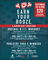 Labor Day weekend EYB events! Choose SAT -or- SUNEarn Your Booze