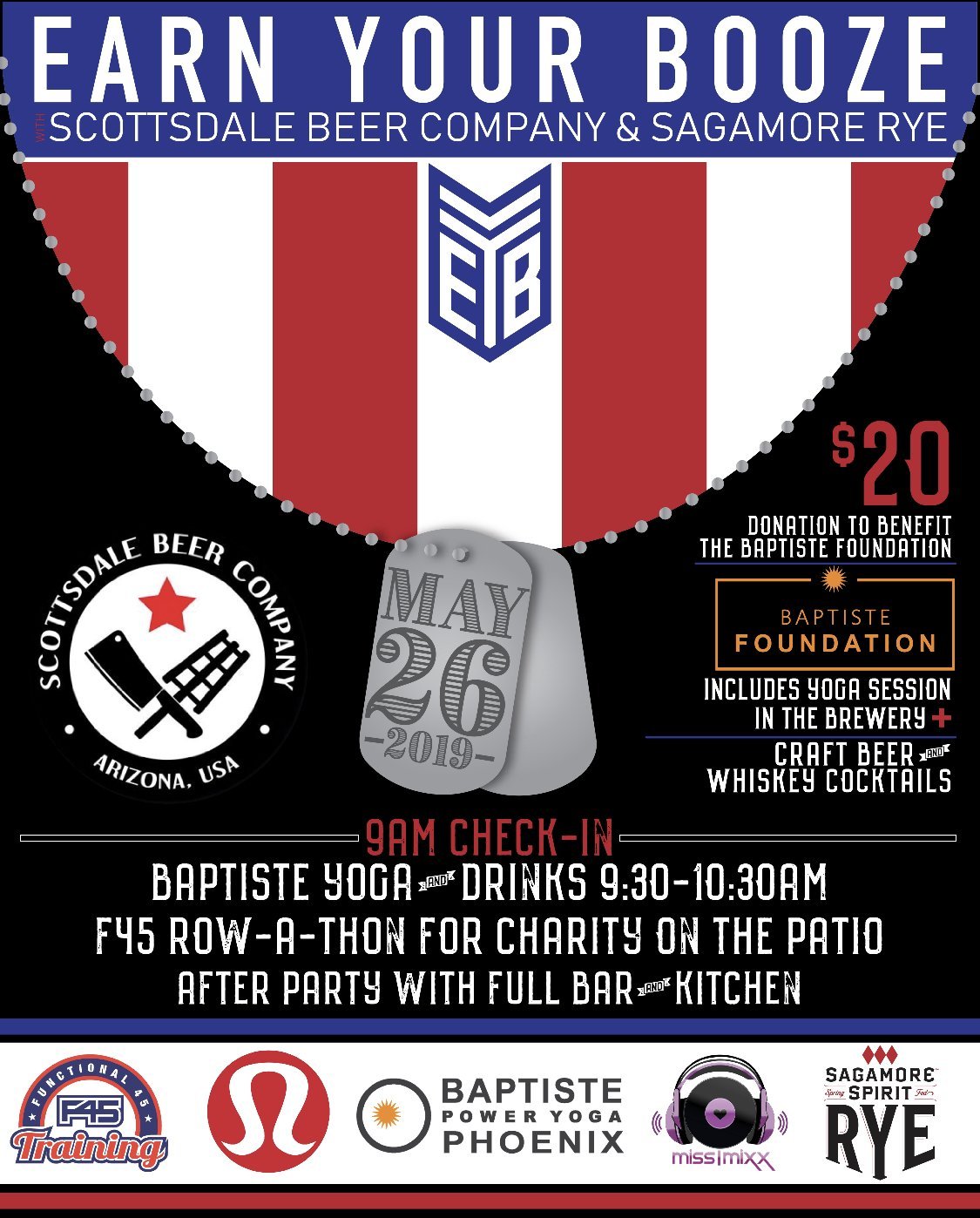 Memorial Weekend | Whiskey, Beer & Yoga | Scottsdale Beer CoEarn Your Booze
