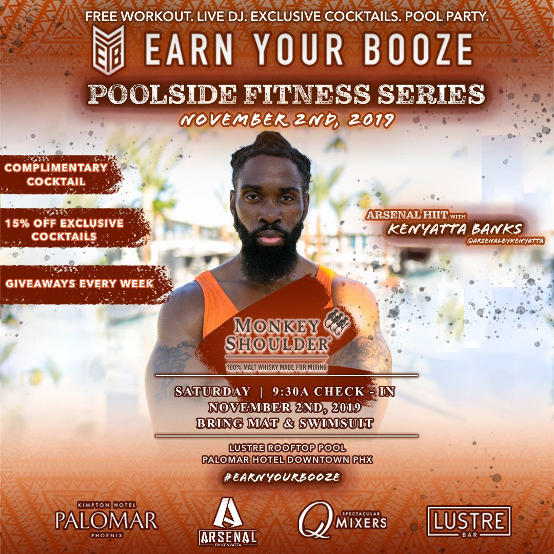 NOV 2nd | Kenyatta Banks & Monkey Shoulder | EARN YOUR SCOTCH | EARN YOUR BOOZEEarn Your Booze