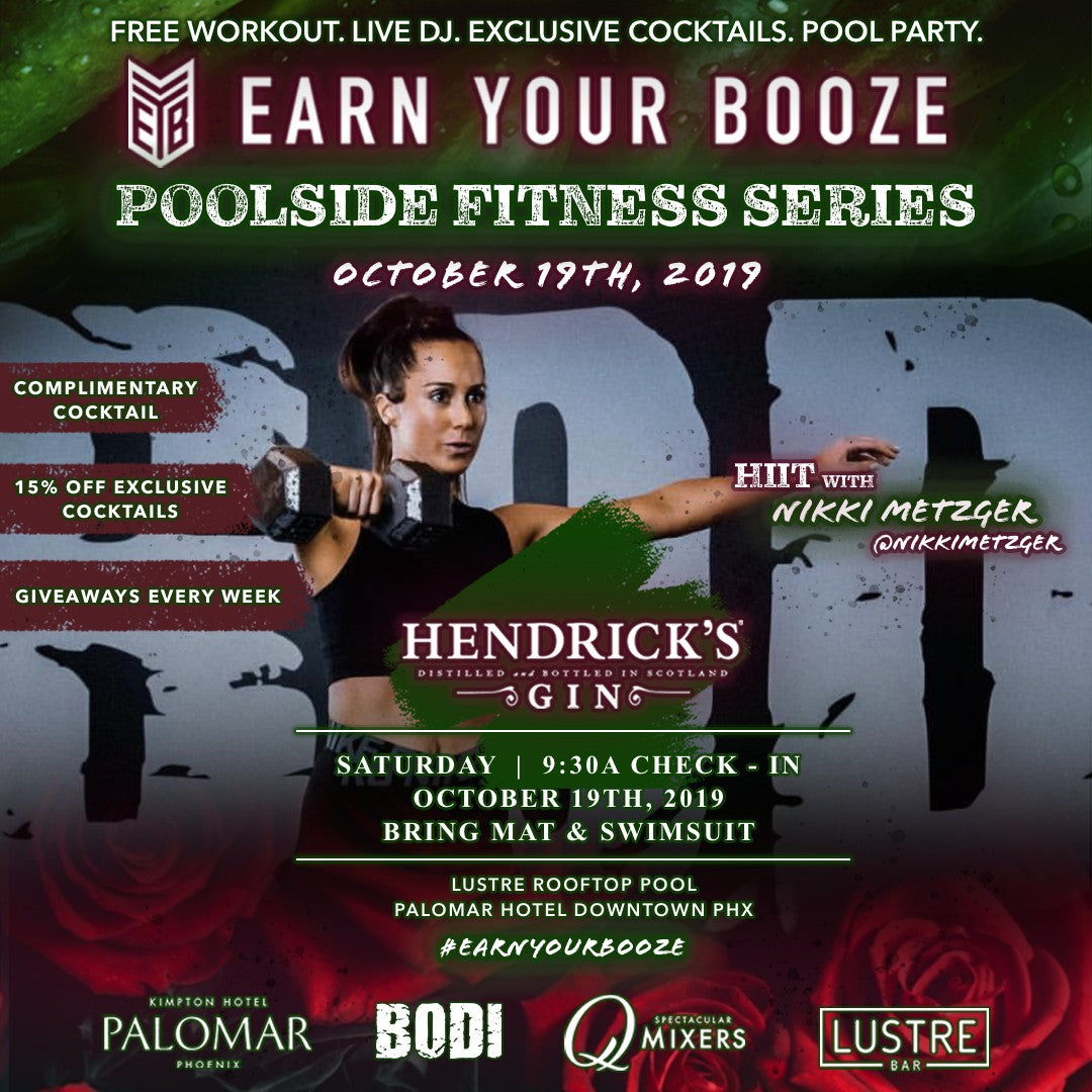 OCT 19th | Nikki Metzger & Hendricks Gin | EARN YOUR GIN | EARN YOUR BOOZEEarn Your Booze