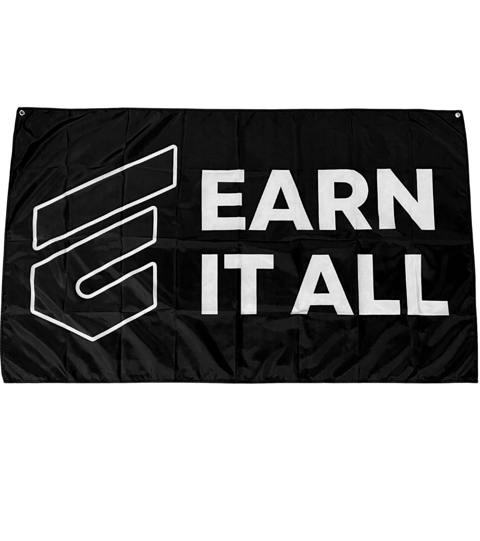 Earn It All Horizontal Flag 3x5'Earn Your Booze